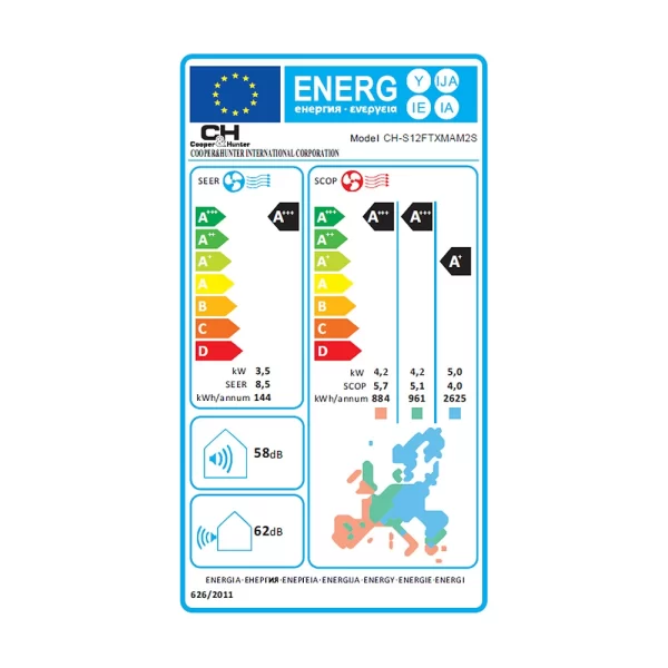 Klimatska naprava Fujitsu KN ECO ASEH12KNCA / AOEH12KNCA - slika 2